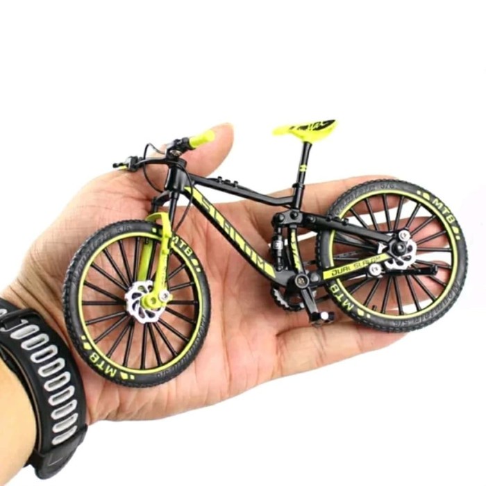Diecast Miniatur Sepeda Gunung Mtb Mini Finger Sepeda Skala 1:10