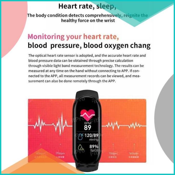 SKMEI Smartwatch Sport Fitness Tracker Heart Rate - M6 16novz3 tools n