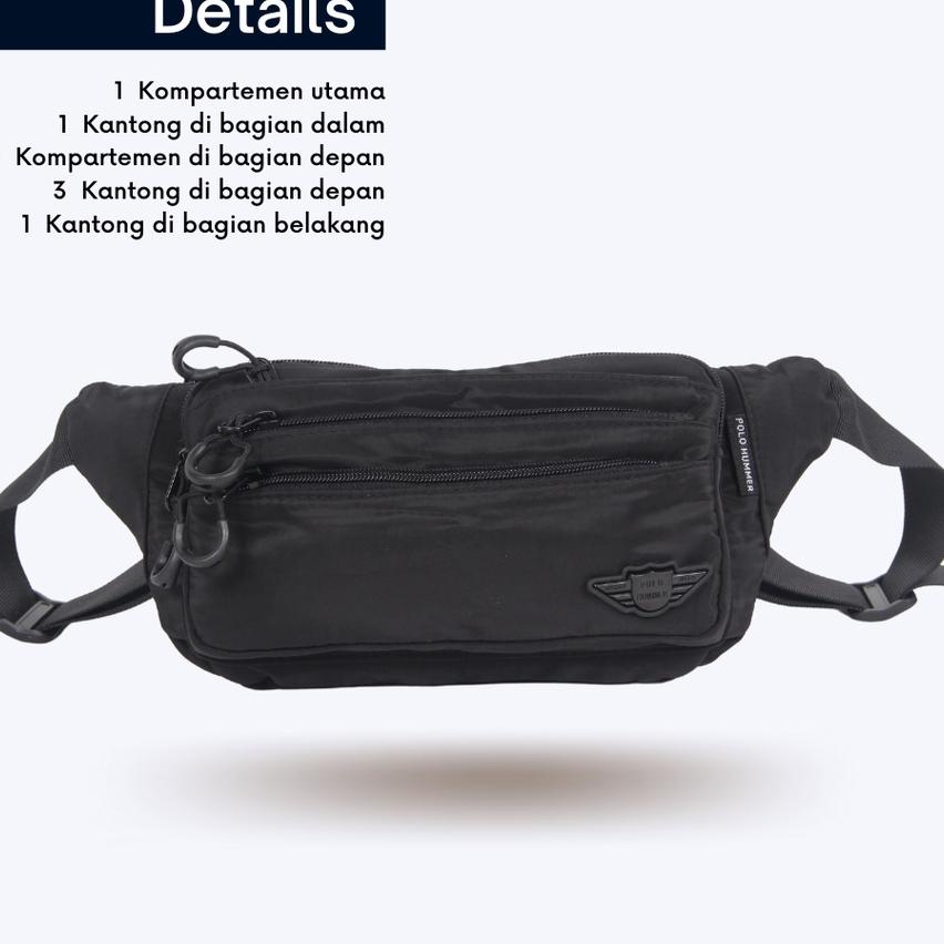 Tas Pinggang Pria - Tas Bahu Selempang Polo Hummer