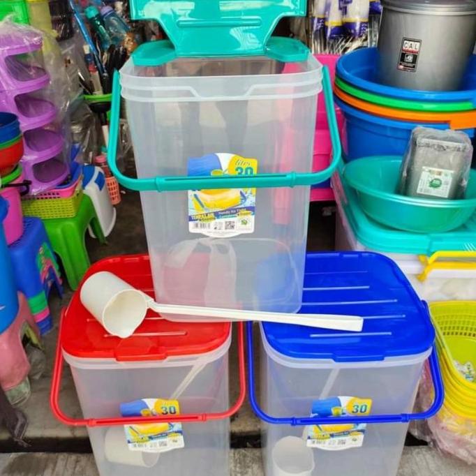 

Tempat Es Buah 30 Liter + Gayung / Aquarium Es Kelapa / Toples Es Buah GM