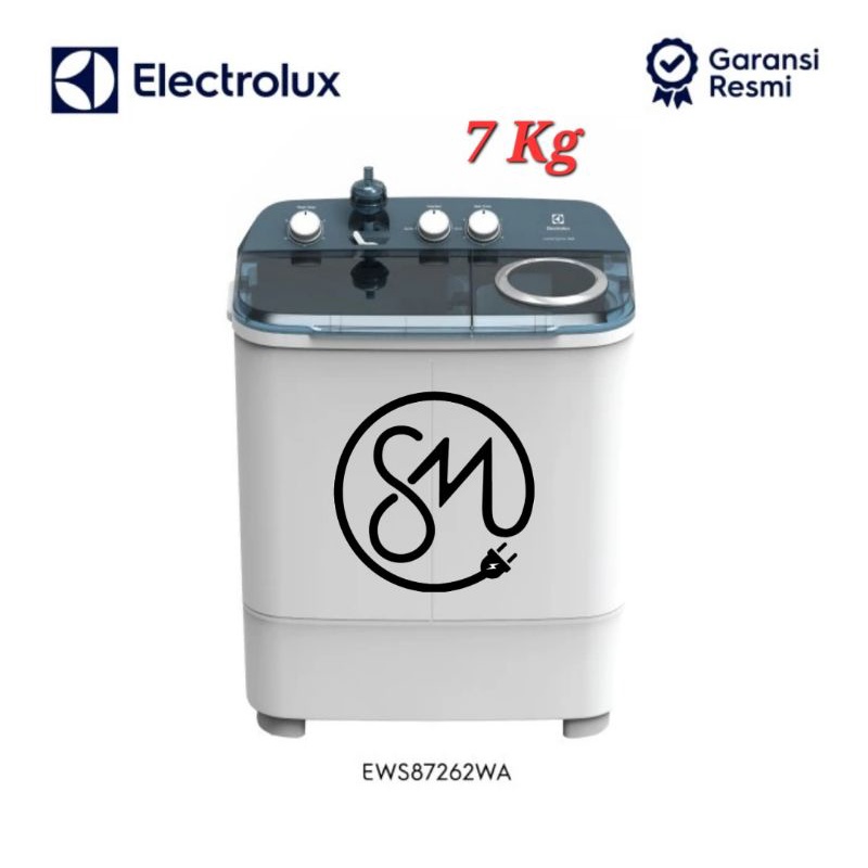 Mesin cuci Electrolux 7 kg 2 tabung EWS 87262 WA EWS87262WA Twin tube