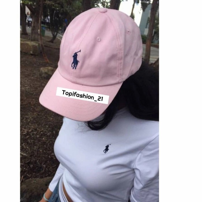 topi pria Topi Baseball CAPS Polo•Pink || Premium Quality√ - Navy(X7I5) TERLARIS topi pria baseball 