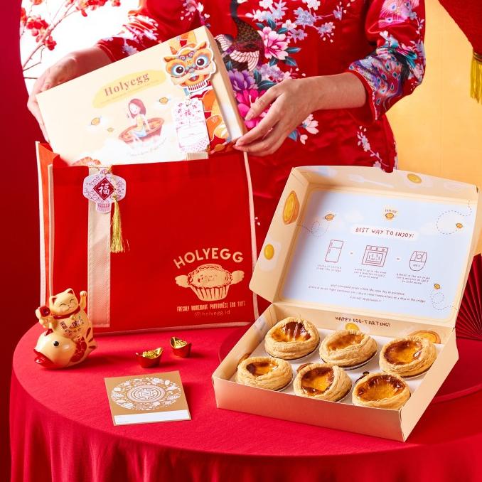 

Big Sale Holyegg Hampers Imlek Cny Portuguese Egg Tarts 1 Box Isi 6 Pcs Limited Edition