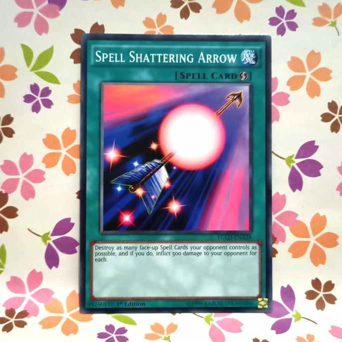 yugioh tcg Spell Shattering Arrow YGLD-ENA28 Common 1st Edition