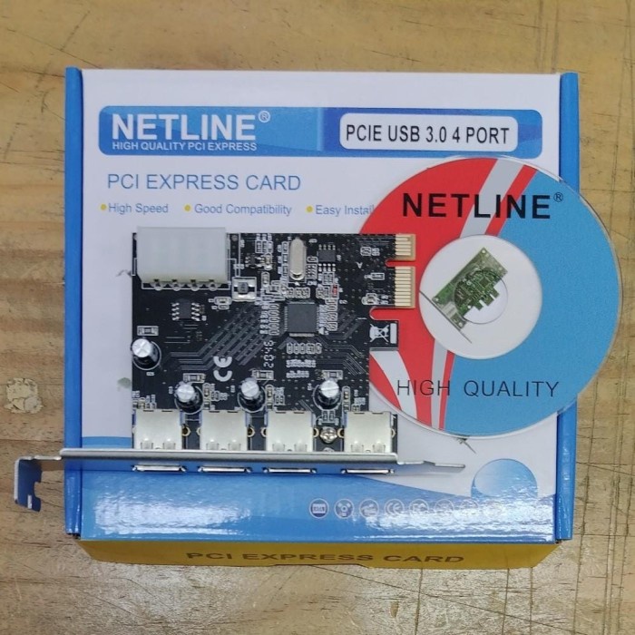 CARD PCIE USB 3.0 4PORT NETLINE