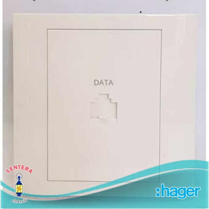 HAGER RJ45 data outlet CAT 6 (1 mod)