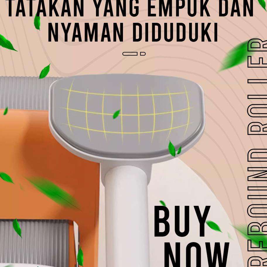 Terbaru Ab Roller Wheels Plank Trainer Rebound Roller Alat Olahraga Ab Roller Ab Wheel 2In1 -Orange_