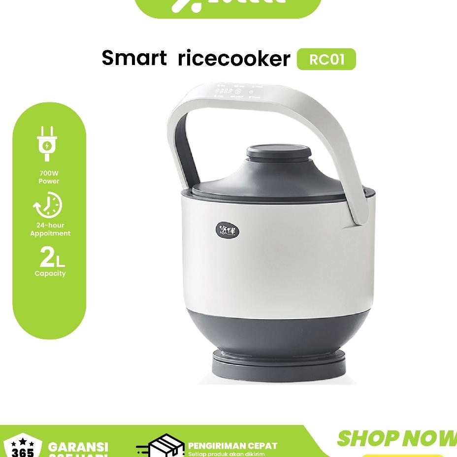 Zolele Smart Rice Cooker Cro Digital 2.0L Besar Anak Nasi Hangat Low Carbo 3-5 Porsi Alat Masak Nasi