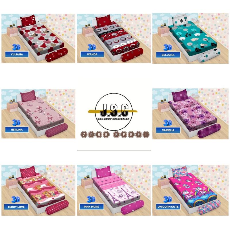 BONITA SPREI-Sprei Bonita ukuran 120x200 tinggi 20cm