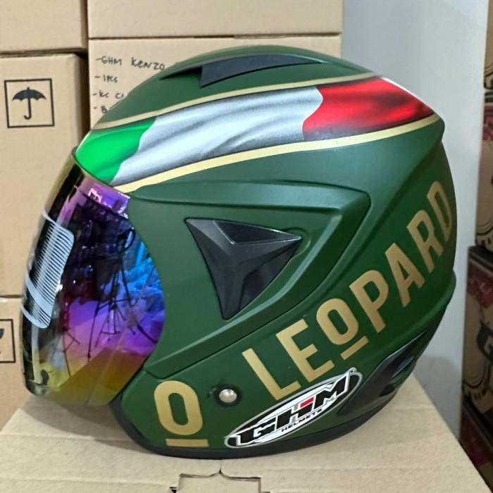 Helm Dewasa Ghm Vista Leopard Sni Kaca Pelangi Terlaris Termurah