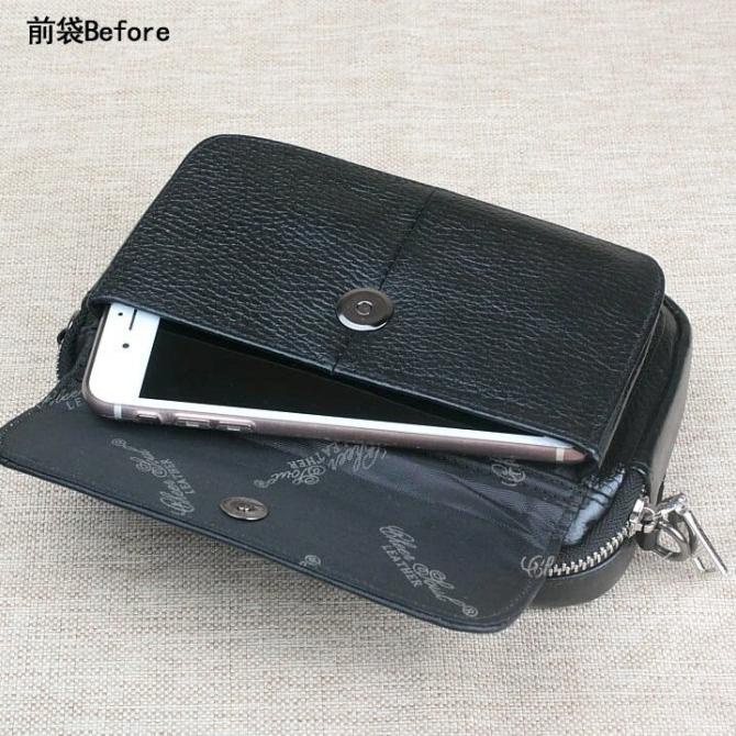 tas selempang mini pria - wanita cheer soul dompet kulit hp