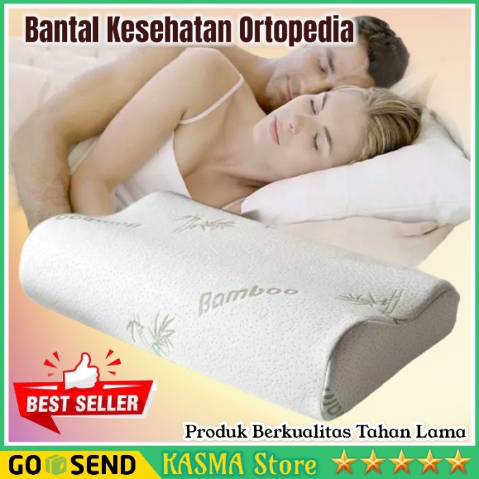 Promo Bantal Kepala Tidur Kesehatan Ortopedi Memory Foam Sleeping Pillow