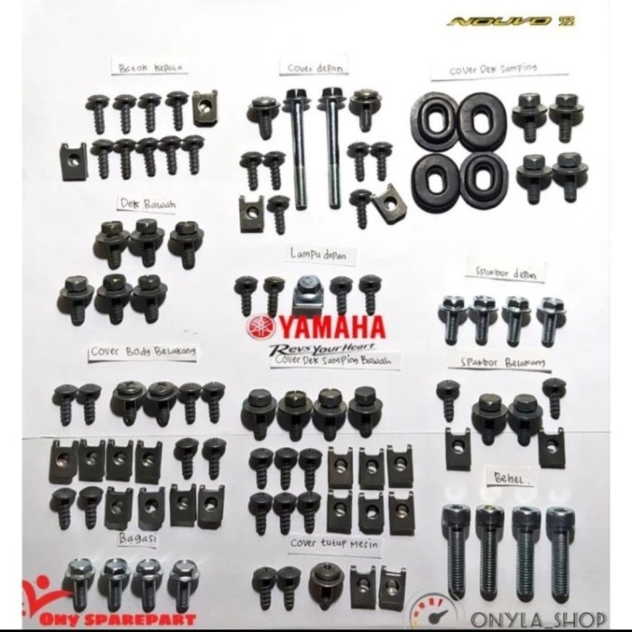 baut full set body baut full set yamaha nouvo z nouvo lele