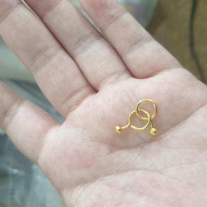 NEW PRODUK ANTING TOGE ANAK BAYI 1 GRAM 1G EMAS ASLI 950 95% 24K 24 KARAT 