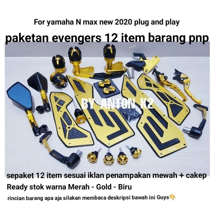 VARIASI NMAX NEW 2020/AKSESORIS YAMAHA MOTOR N MAX NEW 2020 PH 12 ITEM Berkualitas