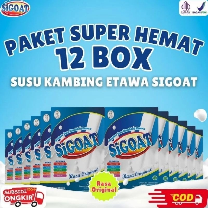 

12 BOX | SUSU KAMBING ETAWA SIGOAT ORIGINAL