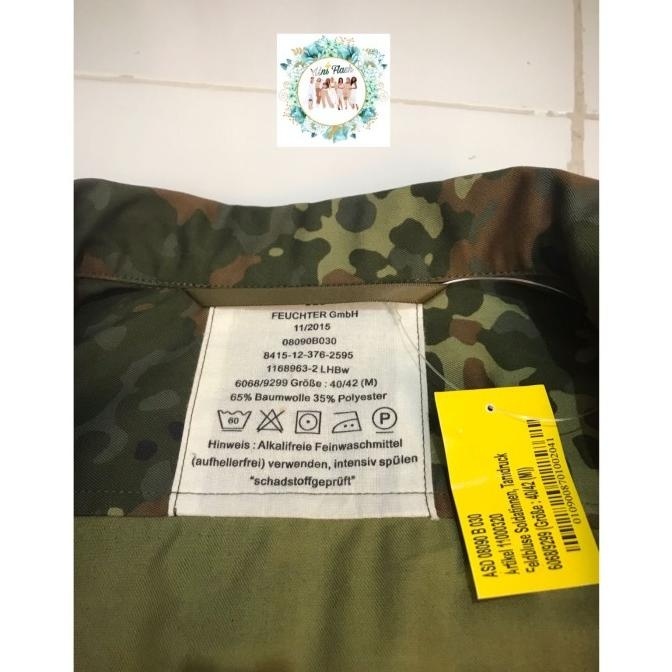 BIG SALE KEMEJA BDU GERMANY GERMAN JERMAN ARMY ORIGINAL NOS JAKET JACKET 