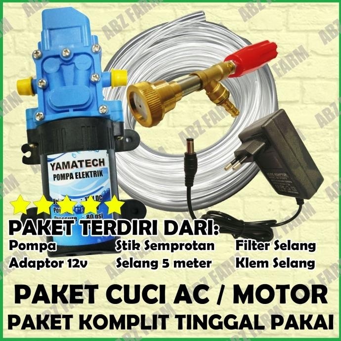PAKET ALAT CUCI MOTOR AC KOMPLIT MESIN STIM JETWASH MINI