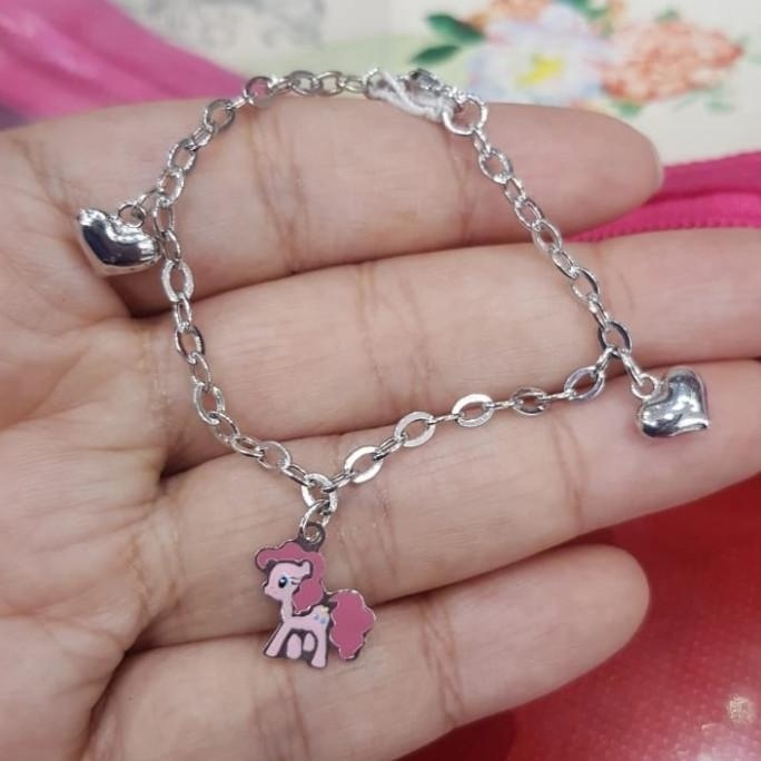 READY STOCK GELANG TANGAN KAKI EMAS ANAK LITTLE PONY KUDA MP 75% 