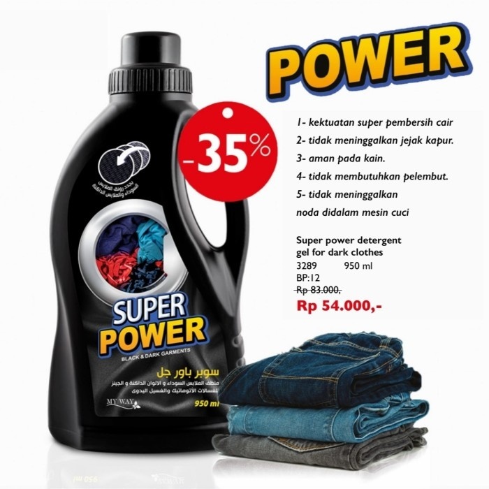 Minluch Deterjen Super Power Black & Dark Garment