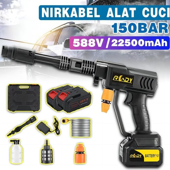 150Bar Jet Cleaner Mesin Cuci Mobil Baterai Alat Cuci Mobil Cuci Motor