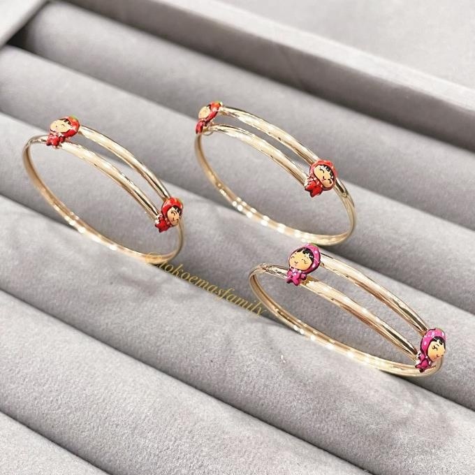 NEW PRODUK GELANG EMAS ANAK 700 VARIASI BERAT 1 - 2 GRAM AN 