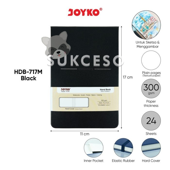 

Joyko Hdb-717M Buku Catatan Sketsa Handbook /Handbook Joyko Unik Murah