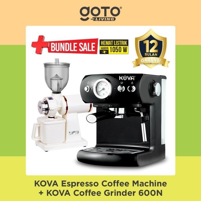 Terlaris Bundling Kova Espresso Maker Dan Digital Coffee Grinder