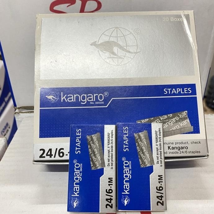 

KANGARO ISI STAPLES NO 24- 6 / ISI STAPLES NO 3 / ISI 20 box kecil