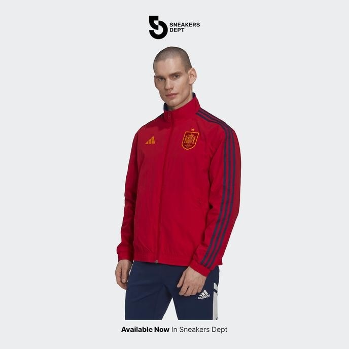 READY STOCK JAKET PRIA ADIDAS SPAIN ANTHEM JACKET WORLD CUP 2022 HE8920 ORIGINAL !!!!!