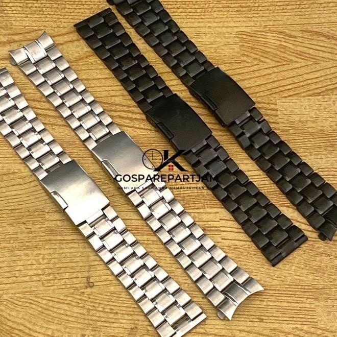 Strap Tali Jam Tangan Rantai Bahan Full Stainless Kualitas Padat Anti Kopong Dan Solid Ukuran 18 20 