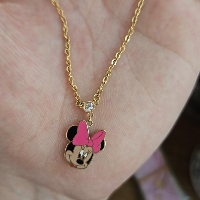 BIG SALE KALUNG ANAK BALITA 35 CM MINNIE MOUSE MICKEY DISNEY EMAS ASLI 700 UBS 