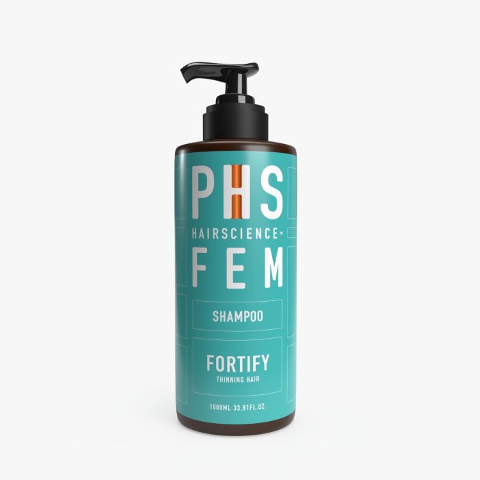 ✅New Ori [Female Hair Loss] Phs Hairscience Fem Fortify Shampoo 1000Ml Limited