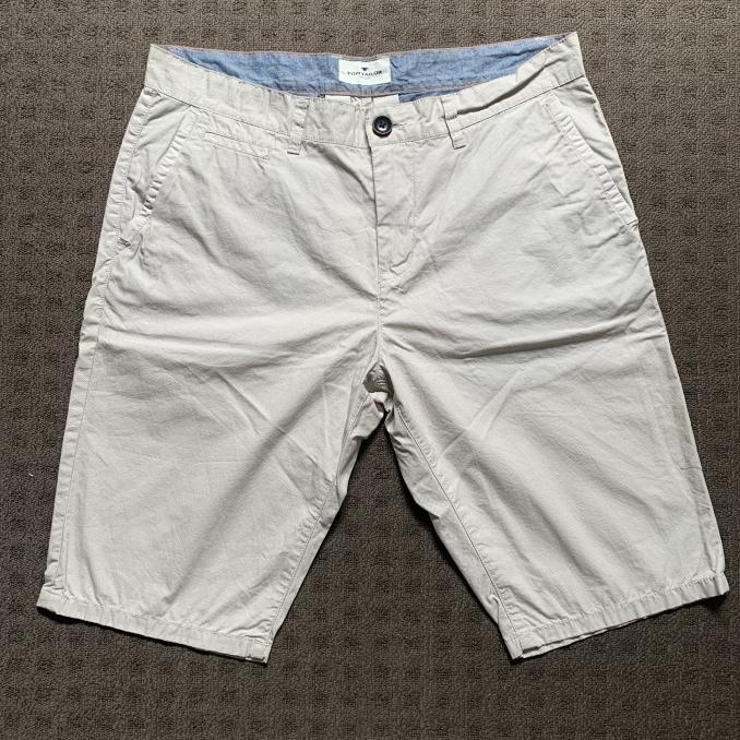 NEW PRODUK CELANA PENDEK TOM TAILOR CREAM ORIGINAL AUTHENTIC 
