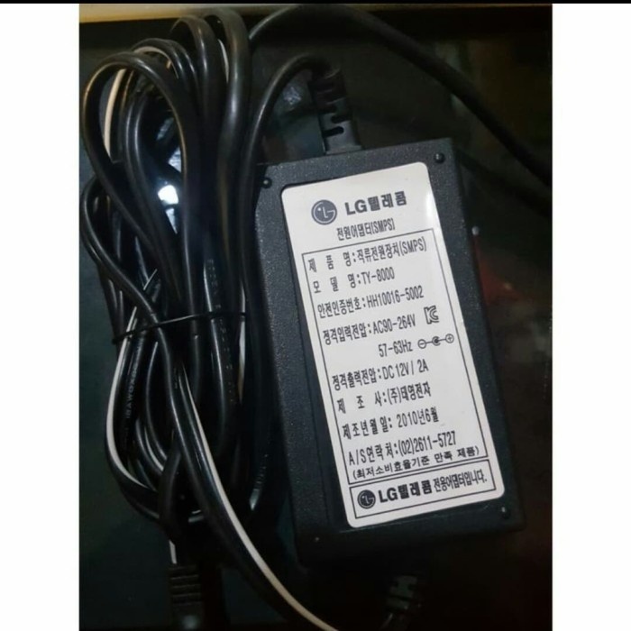 Terbatas Adaptor 12V 2A Samsung Lg Original Murni Real Power Supply 12 Volt 2 A Limited