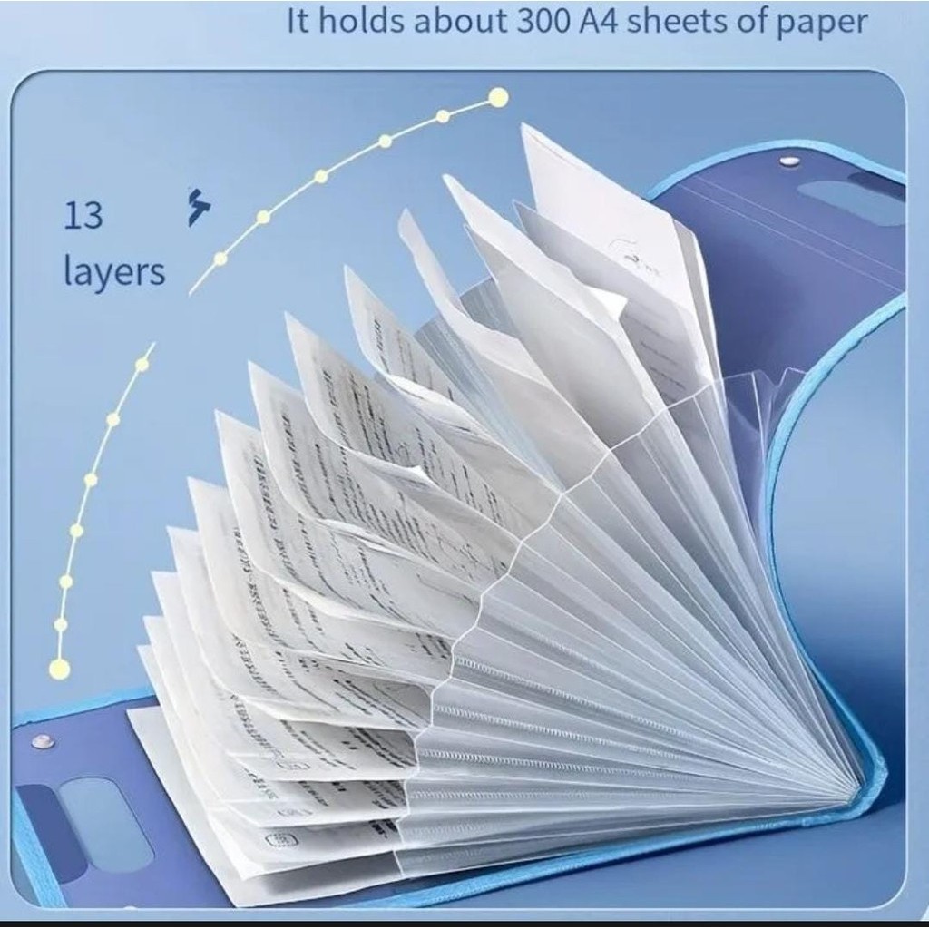

Folder file organizer A4 dengan 13 sekat