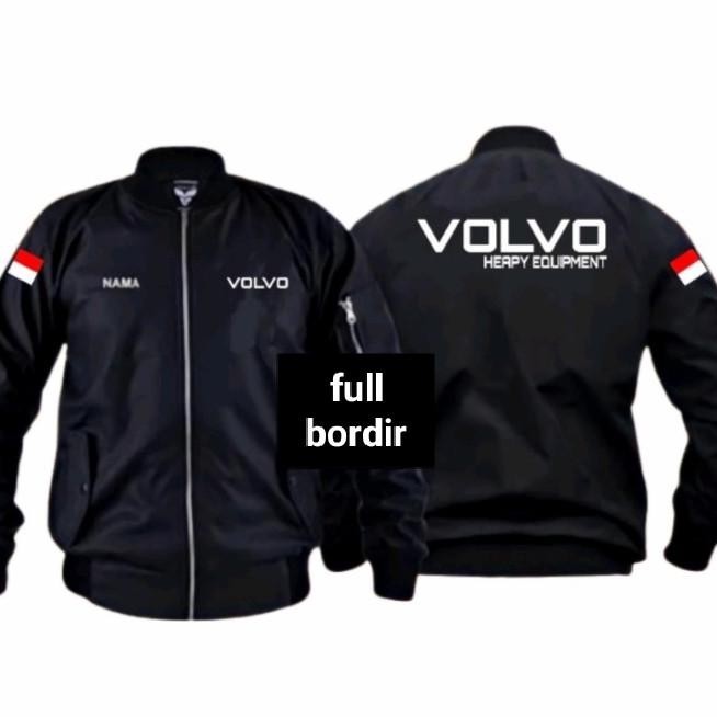 NEW PRODUK JAKET BOMBER VOLVO FULL BORDIR JAKET BOMBER HERPY EQUIPMENT 