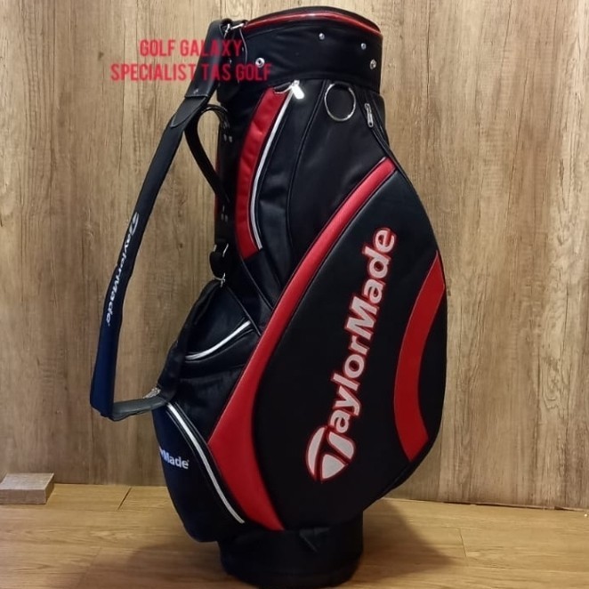 ✅Baru Tas Golf Taylormade Premium Kanvas Hitam/Merah Harga Promo Berkualitas