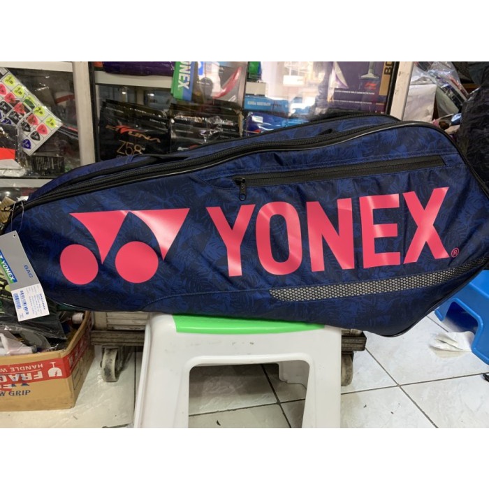 [Original] Tas Raket Badminton Yonex Ba42126Ex Team Racquet Bag -Navy Pink Terbatas