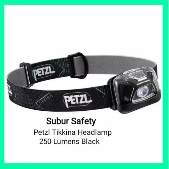 ✅Baru Petzl Tikkina Headlamp 250 Lumens Black / Petzl E091Da00 Original Terbatas