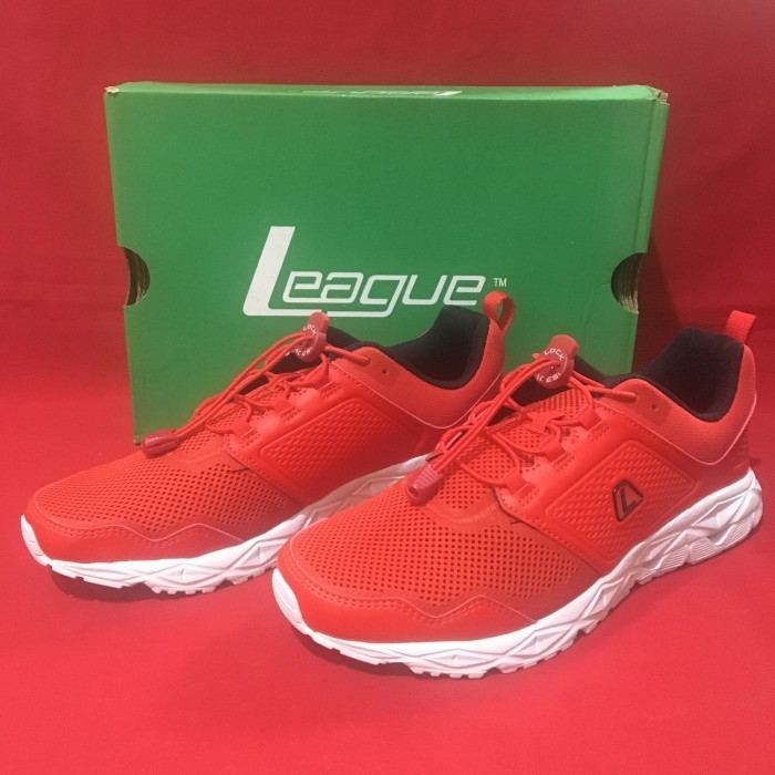 ✅New Sepatu Running Casual Sneakers League Vader M Flame Scarlet Red Diskon