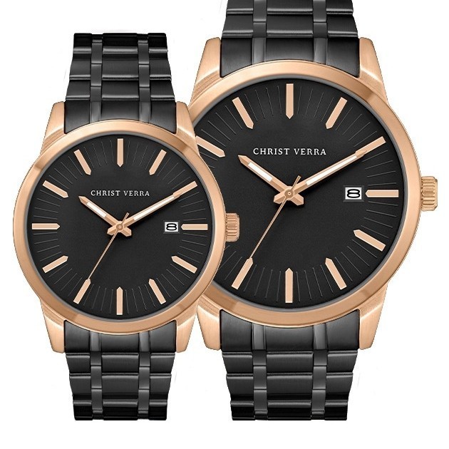 ✅New Jam Tangan Cauple Original Christ Verra Cv10636G  L-18 Blk Terbatas