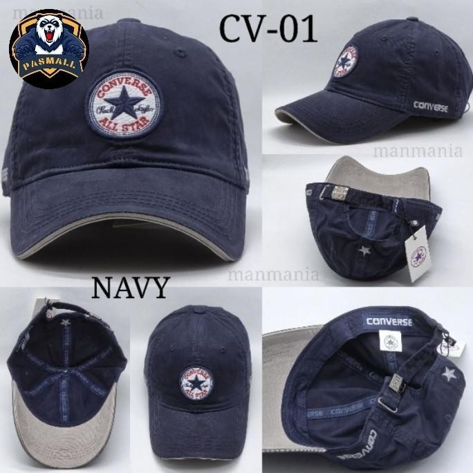 Topi Baseball Pria Converse 01 Original Import Bahan Katun