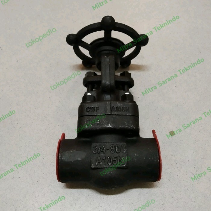 ✨Baru Gate Valve Carbon Steel Drat 3/4 Inch/Gate Valve Class 800 Limited