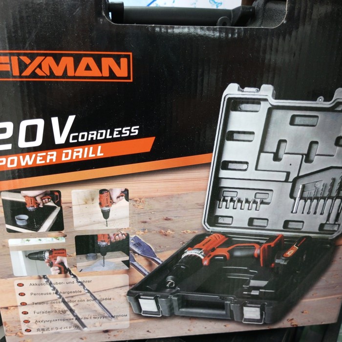 ✨New Bor Fixman R7002-2B Cordless Power Drill 20V Set Terbaru