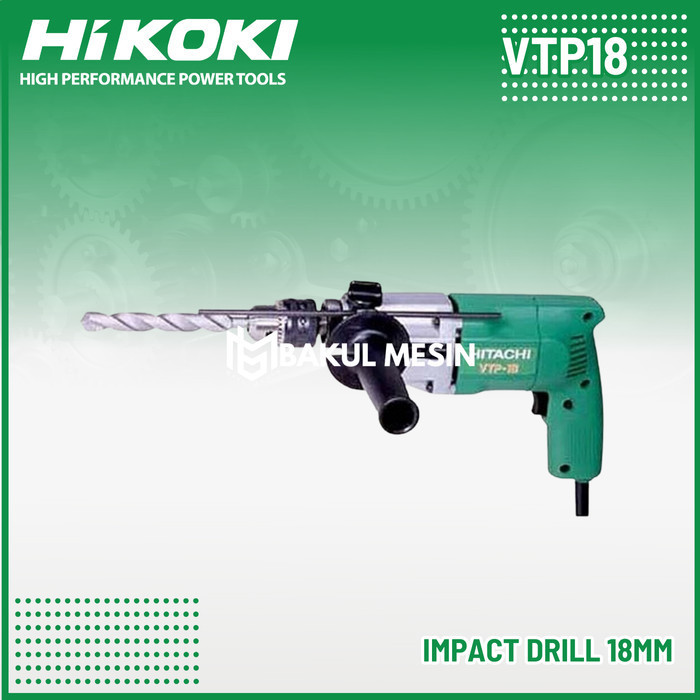 ✨New Mesin Bor Beton 18Mm Hitachi-Hikoki Vtp18 Impact Dril Vtp 18 Terbatas