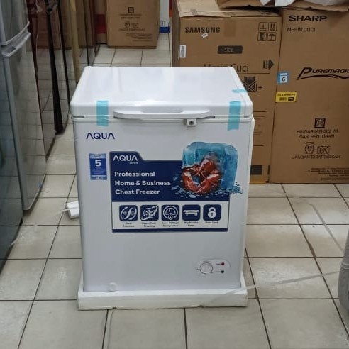 [New] Aqua Chest Freezer / Box Freezer 100 Liter Aqf 100 Terbaru