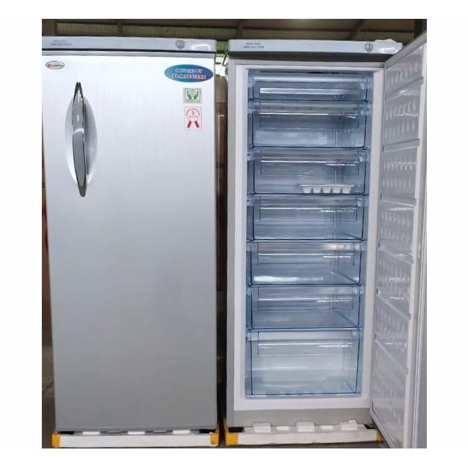 [New] Freezer Daimitsu Dicf 210P Upright Freezer No Frost 7 Rak Low Watt New Diskon