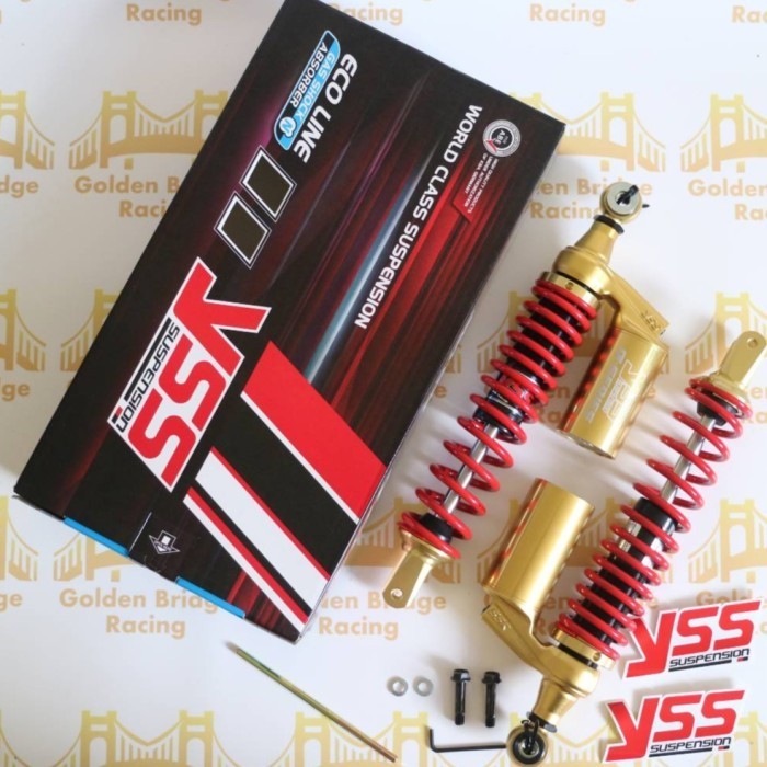 [Ori] Shock Yss Pcx 150 G Plus 350Mm Gold Series Red Gold Terbatas