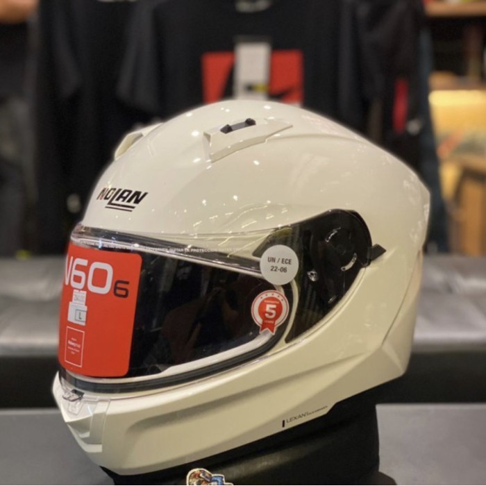 [Ori] Helm Nolan N60.6 Solid White Fullface Original N606 Terbatas